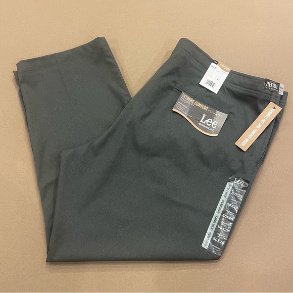 Lee Men’s Performance Series Extreme Comfort Straight Fit Dress Pant Size 50x29 - Picture 1 of 10